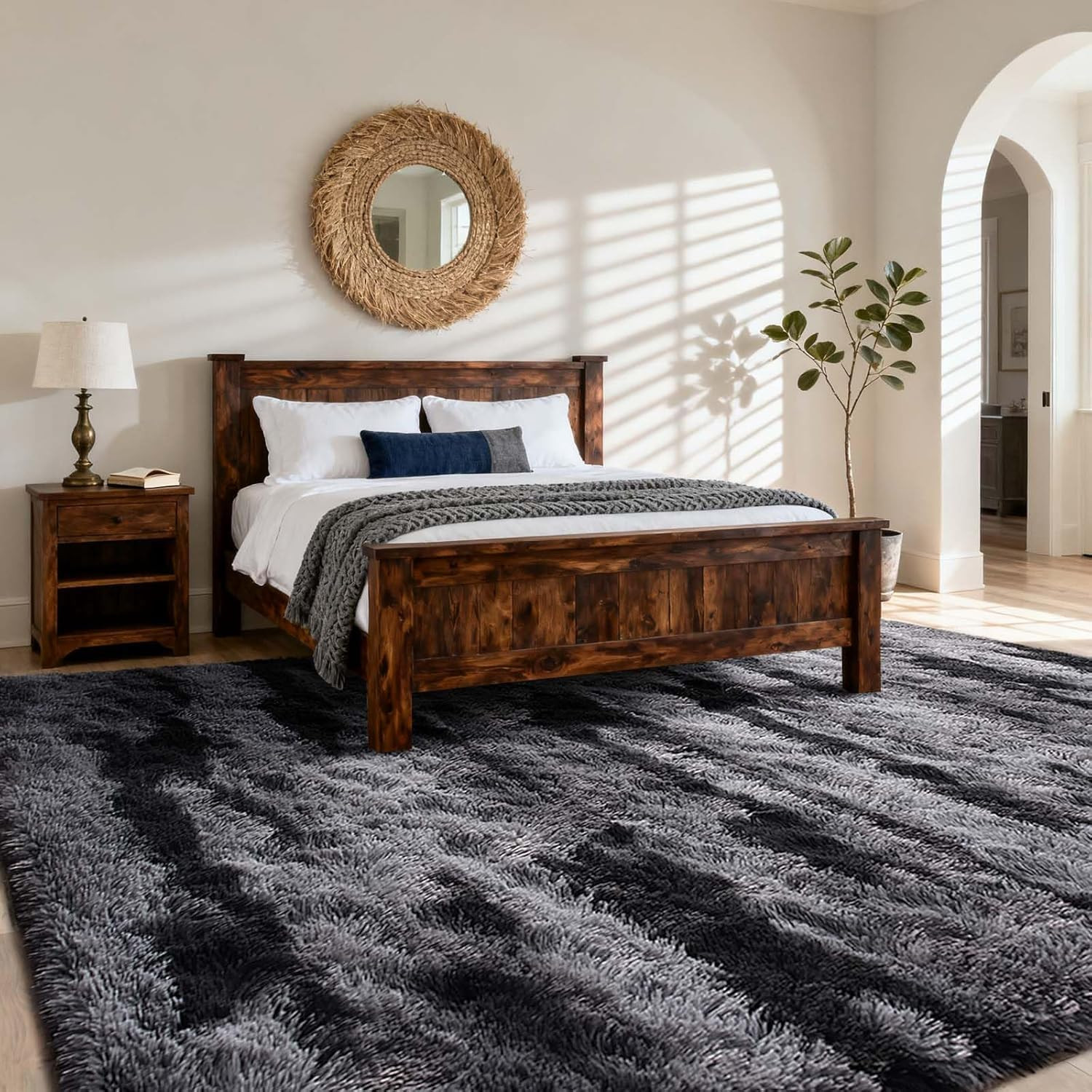 9X12 Ft Extra Large Shag Rugs for Living Room, Ultra Soft Fluffy Furry Area Rugs