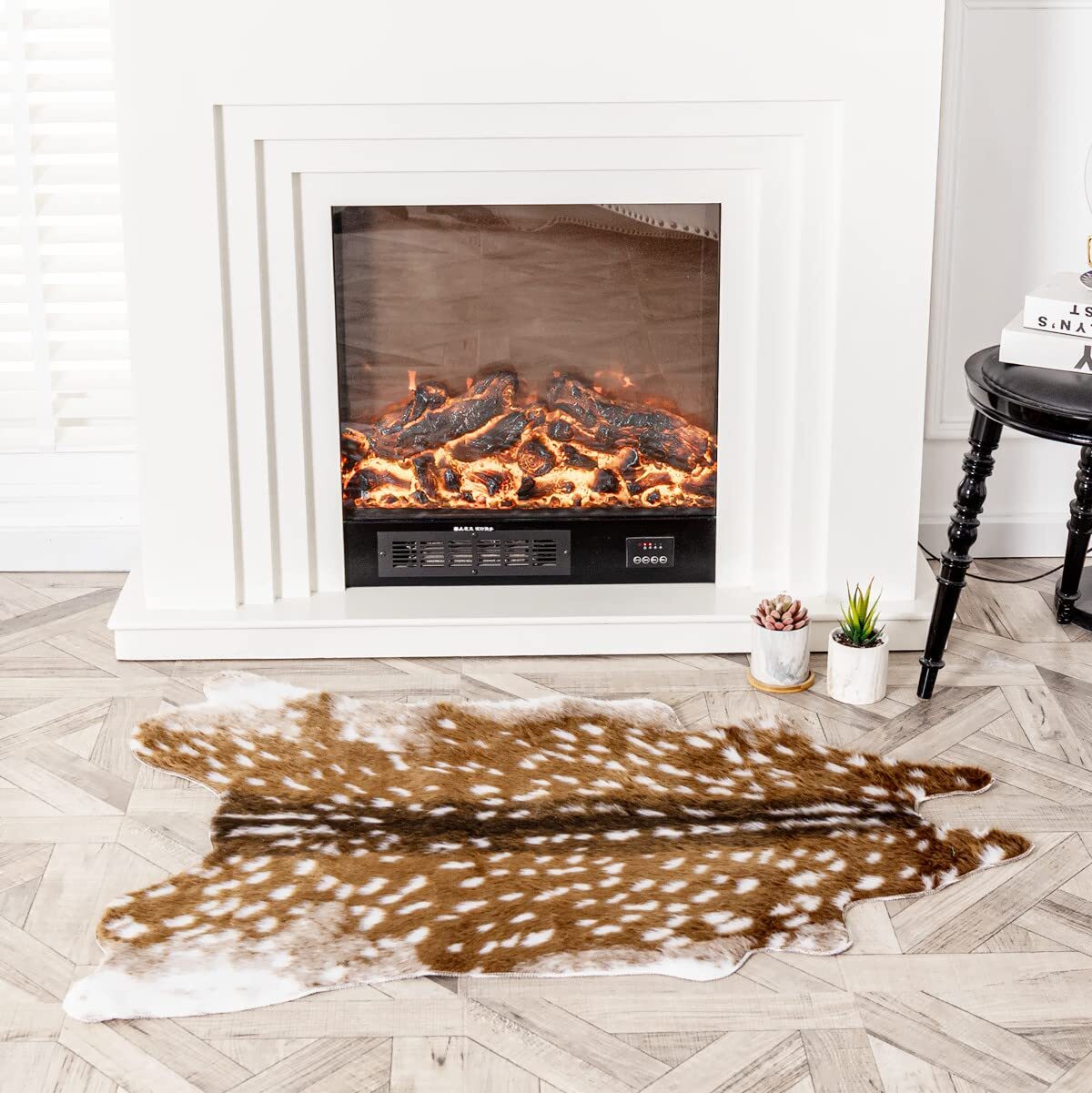 FAUX COWHIDE RUG ANIMAL PRINT AREA RUG DEER HIDE RUG SIKA DEER CARPET COW HIDES