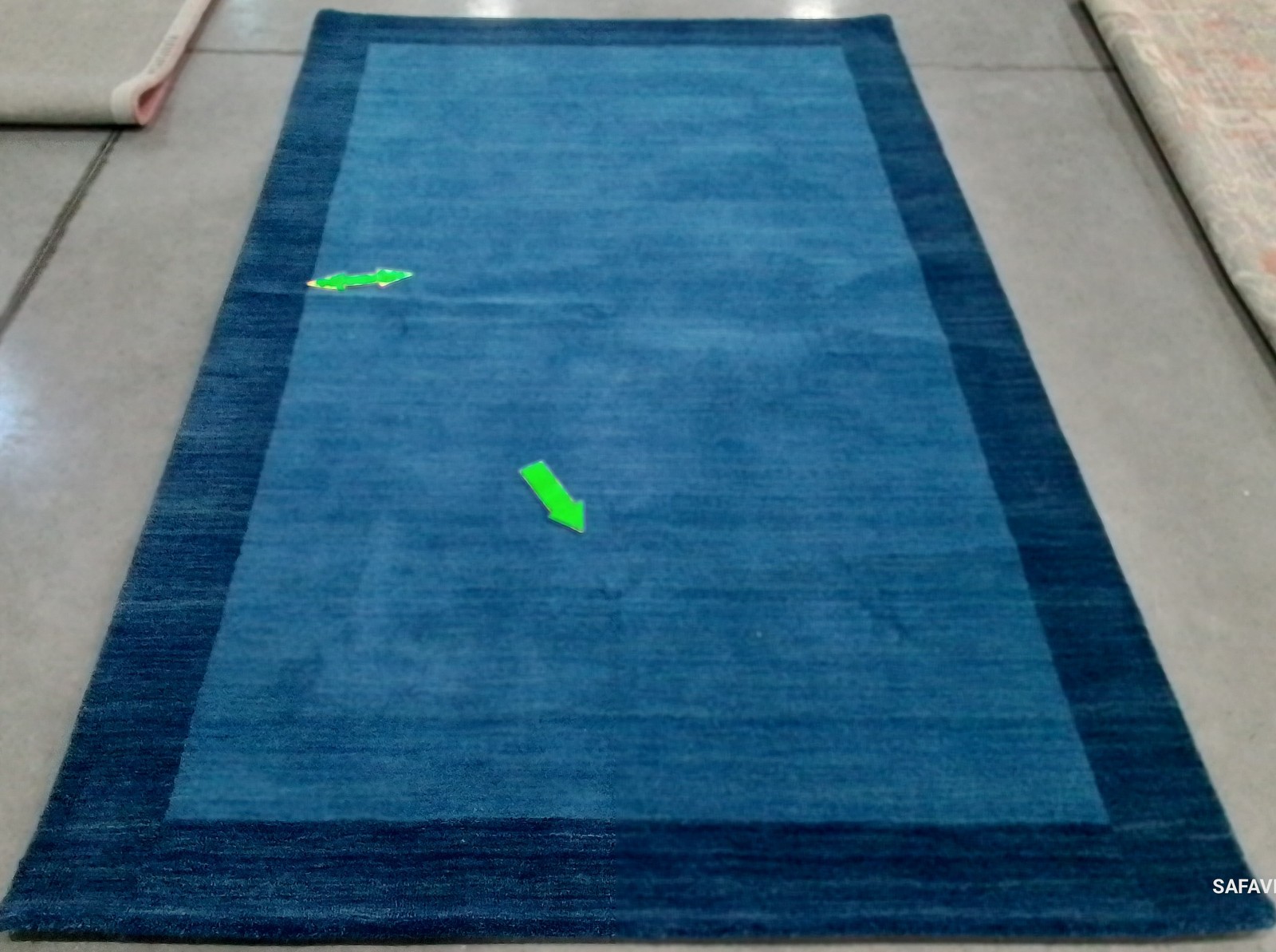 LTBLUE / DARK BLUE 5′-0″ x 8′-0″ Stained Rug, Reduced Price 1172800226 HIM580A-5