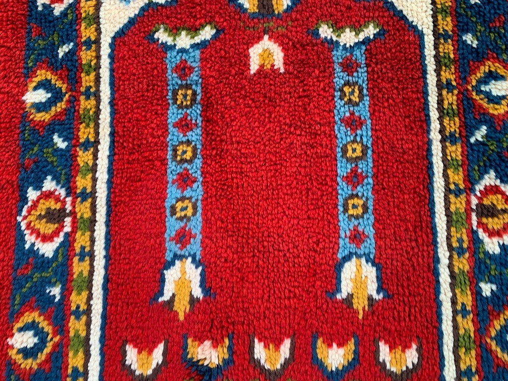 Vintage Swedish Scandinavian Soft Medallion Design Fluffy Home Decor Rug 3×5 ft