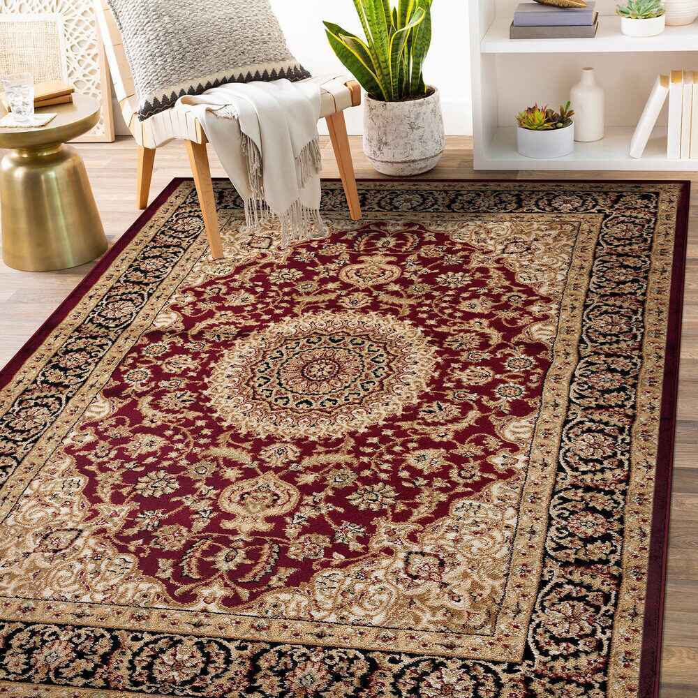 Rugshop Area Rug Traditional Oriental Medallion Carpet Rugs for Living Room 8×10