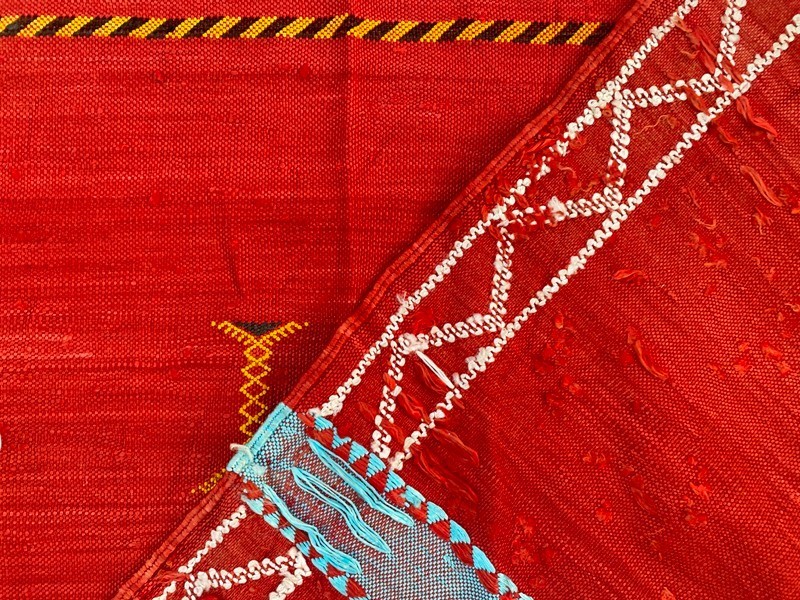 Antique Moroccan Kilim,Wool Kilim,Sabra Kilim,Traditional Kilim 4×8 ft Free Ship