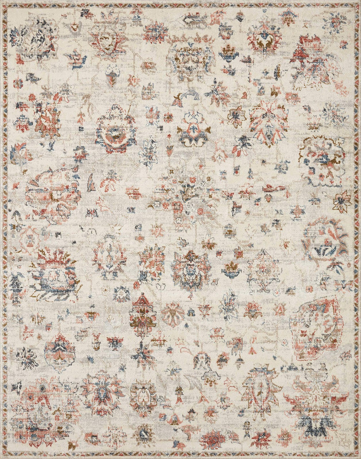 Ii Saban Ivory/multi 53 X 53 Round Area