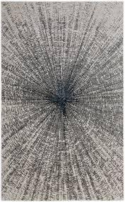Stone Hill Area Rug Ivory Silver 60×84 Made In Turkey Polyester Polypropylene