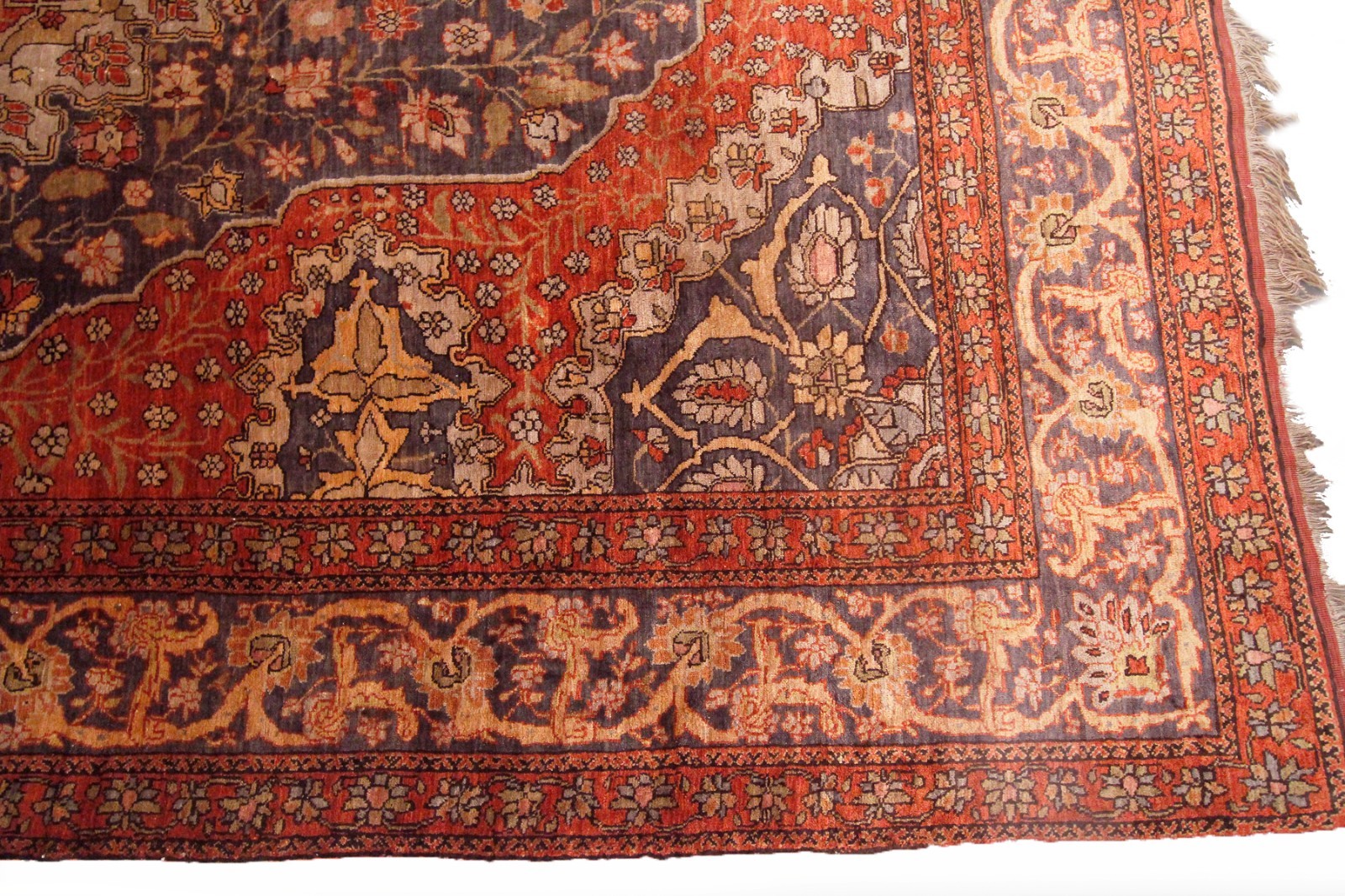 5X7 Antique Silk Traditional Rug Exceptional Fine Tapestry 133cmx209cm C.1870