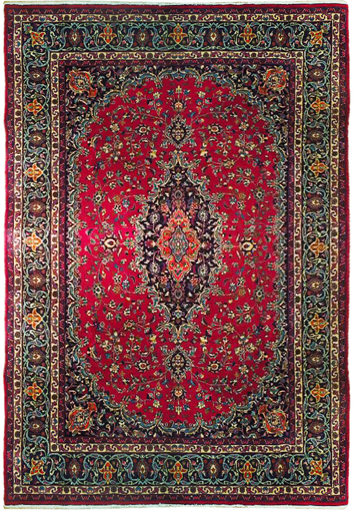 8×12 Perrsian Sarouuk Mashaad ESTATE Rug 74000