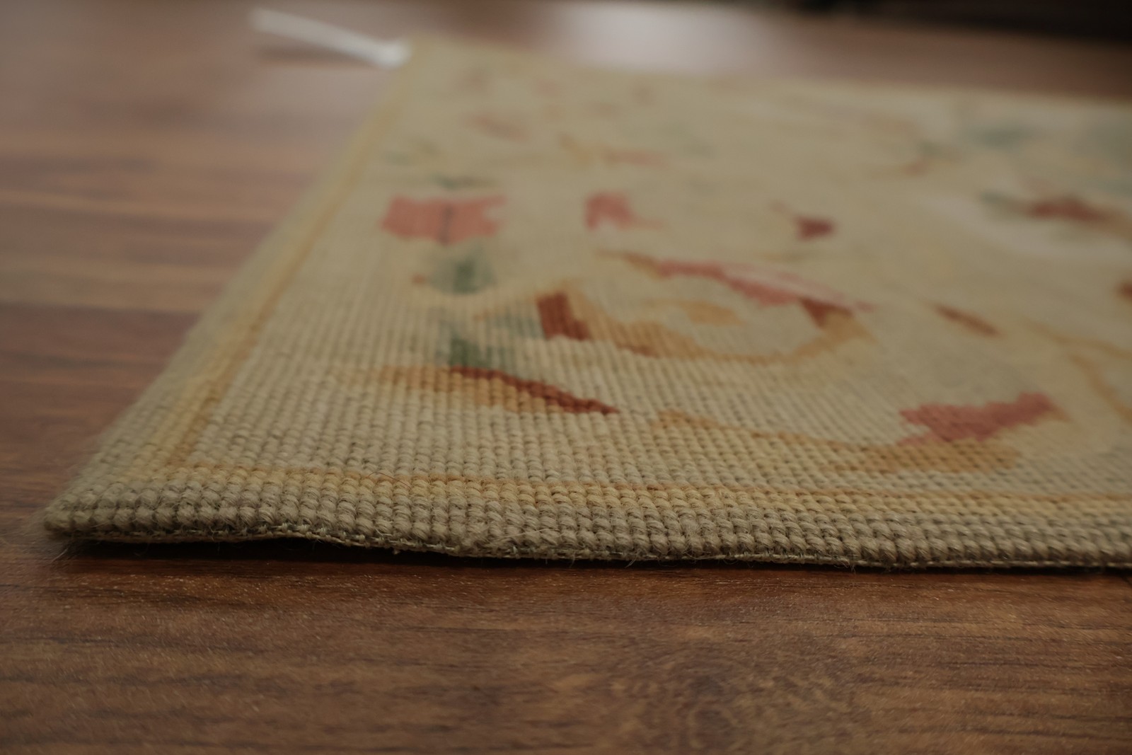 Aubusson Tapestries Chinese Accent Rug 3×4 Needle-Point Wool Victorian Style