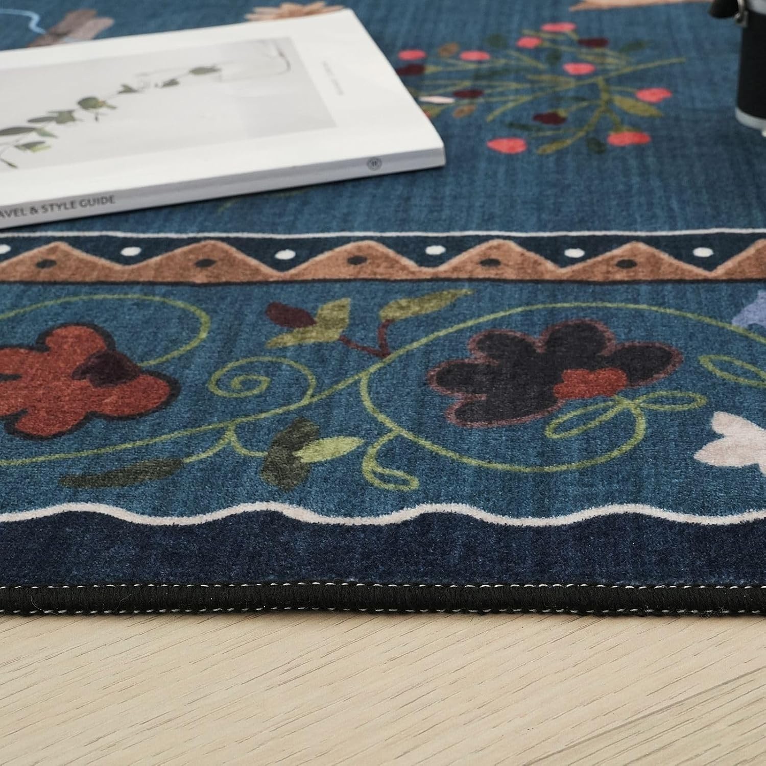Area Rugs 8×10 Rug for Living Room Clearance Washable Boho Area Rug Non Slip Flo