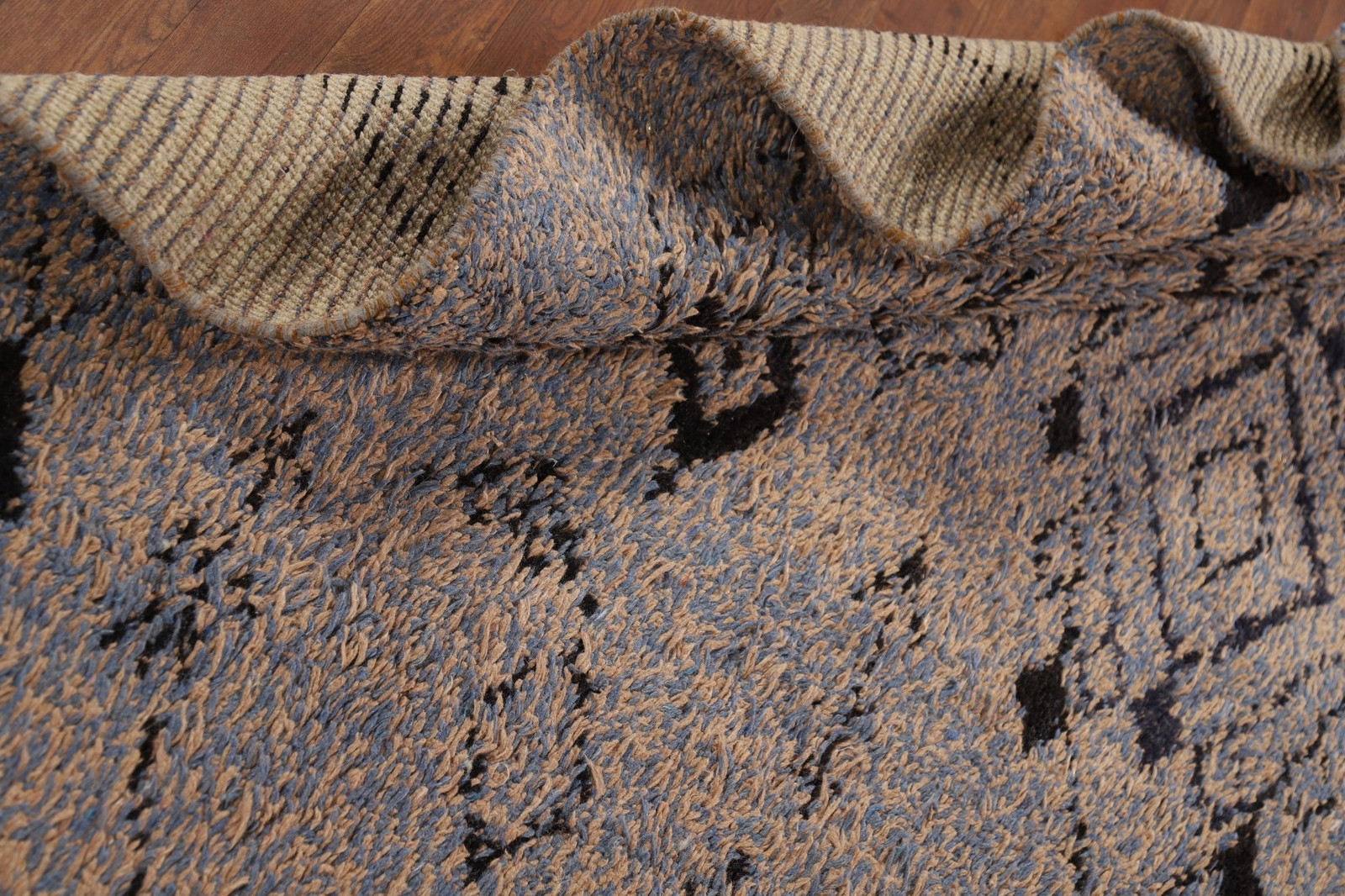 Luxury Hand-Knotted Contemporary Moroccan Wool Area Rugs 7×11 ft