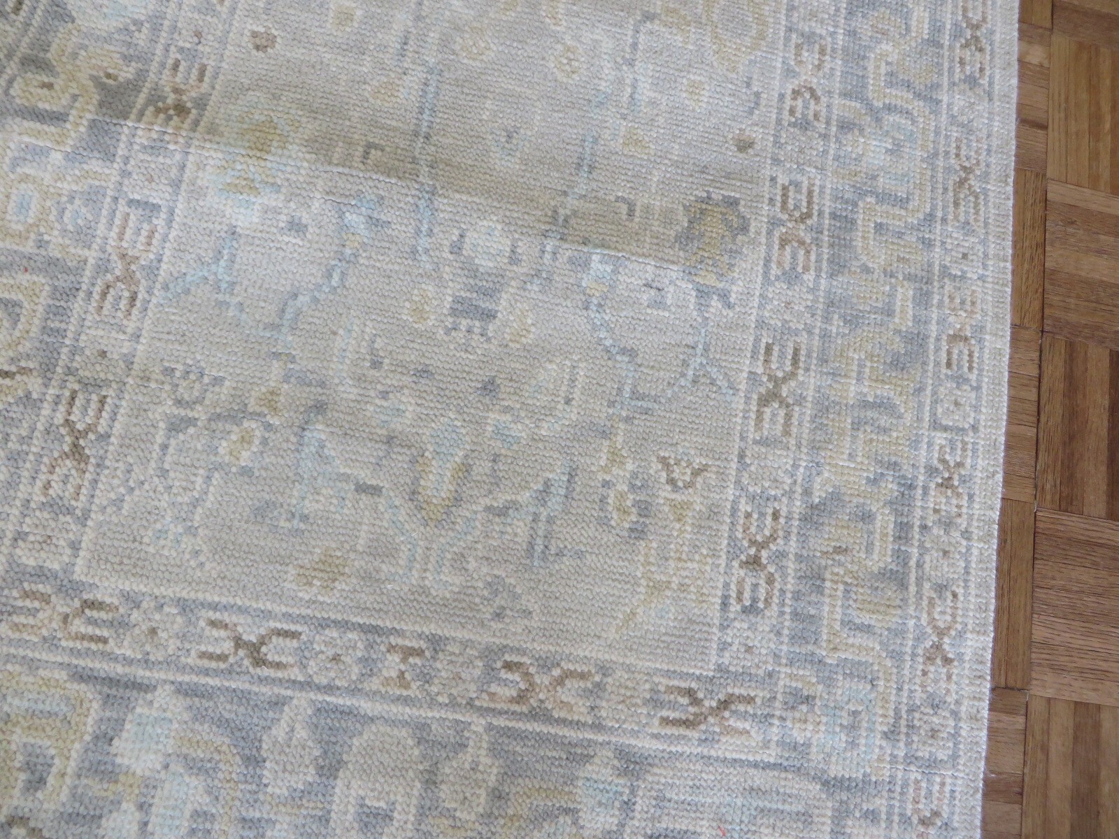 3 x 5 Hand Knotted Gray Modern Oushak Oriental Rug G16396