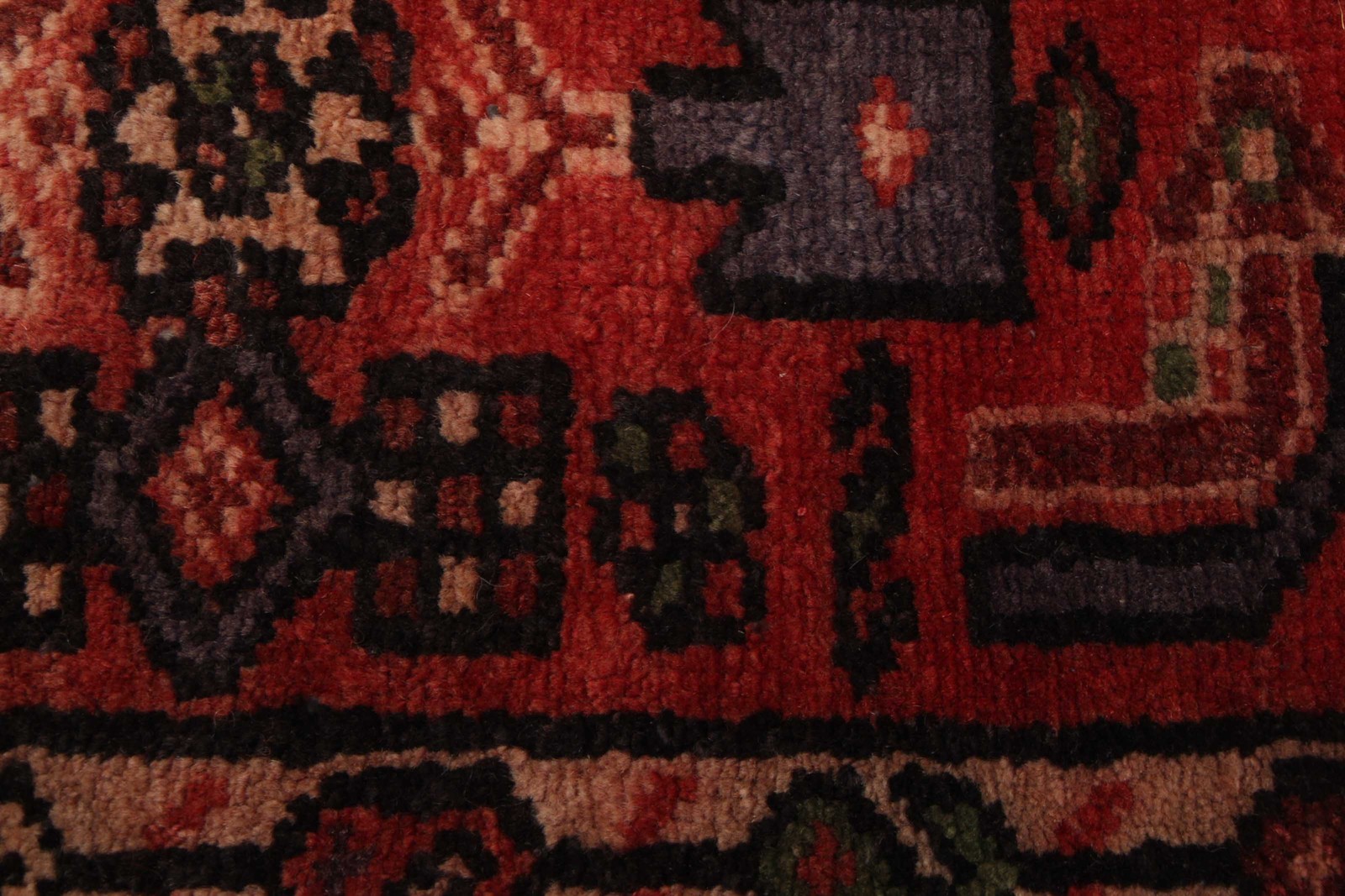 3’9″ x 9’4″ Vintage Hand-knotted Runner Rug Traditional Oriental Wool Carpet