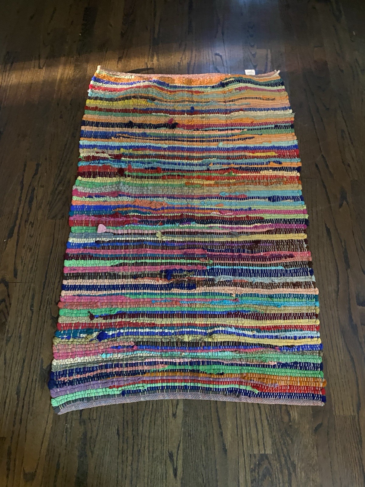 Better Homes & Gardens Multi Color Woven Rag Throw Rug 30x 46″