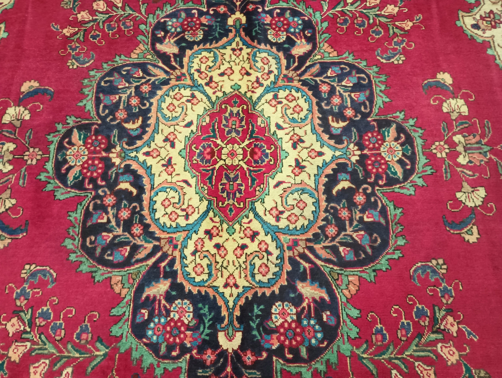 9×13′ Semi-Antique Perssian Tabriiz Rug #F-6054