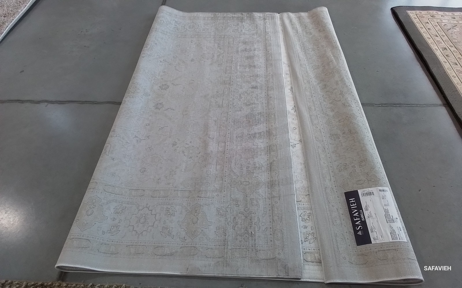 CREAM / BEIGE 6′-7″ x 9′-0″ Back Stain Rug, Reduced Price 1172784597 ISA916B-7