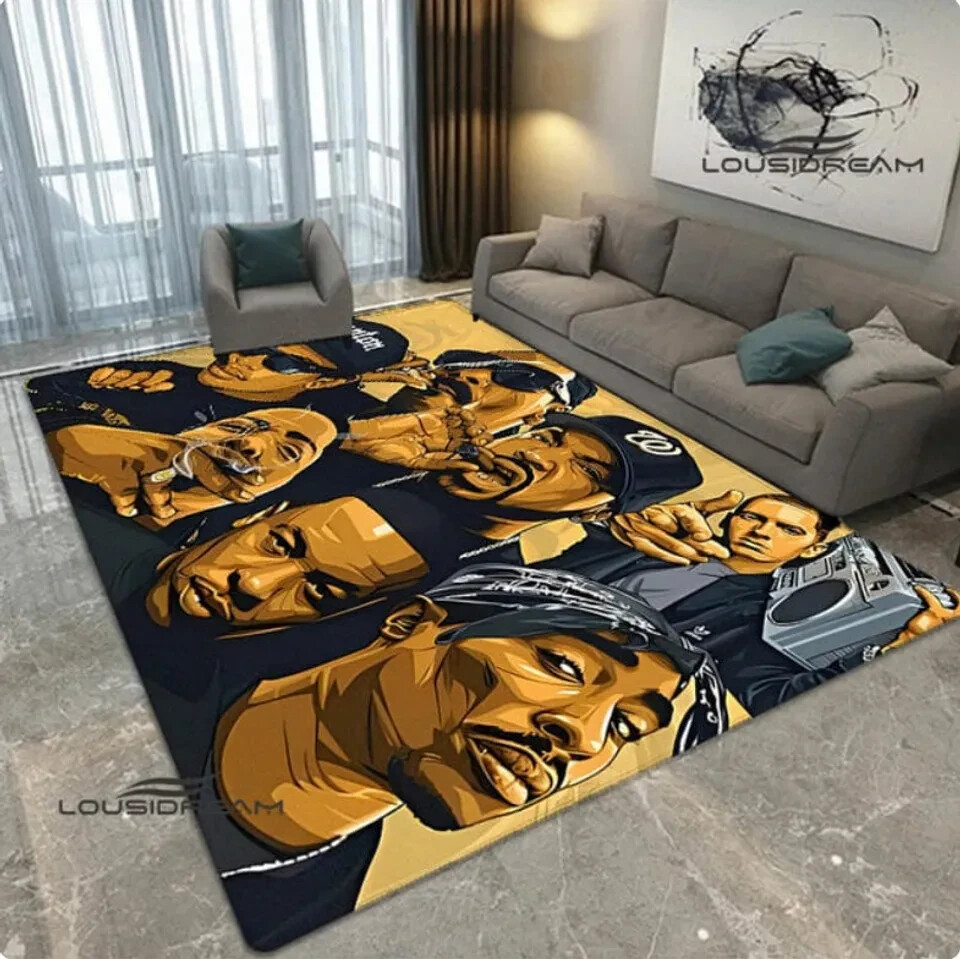 Hip Hop Rug, Tupac Rug, Hip Hop Legends Rug, Hip Hop Lover Rug