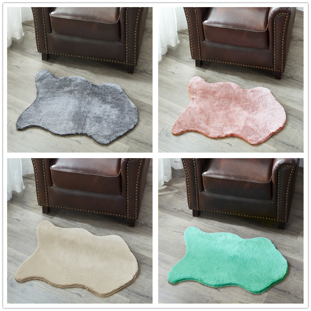 Luxury Fluffy Area Rug Modern Heavy Faux Fur Rugs Super Soft Home Decor 24X36″