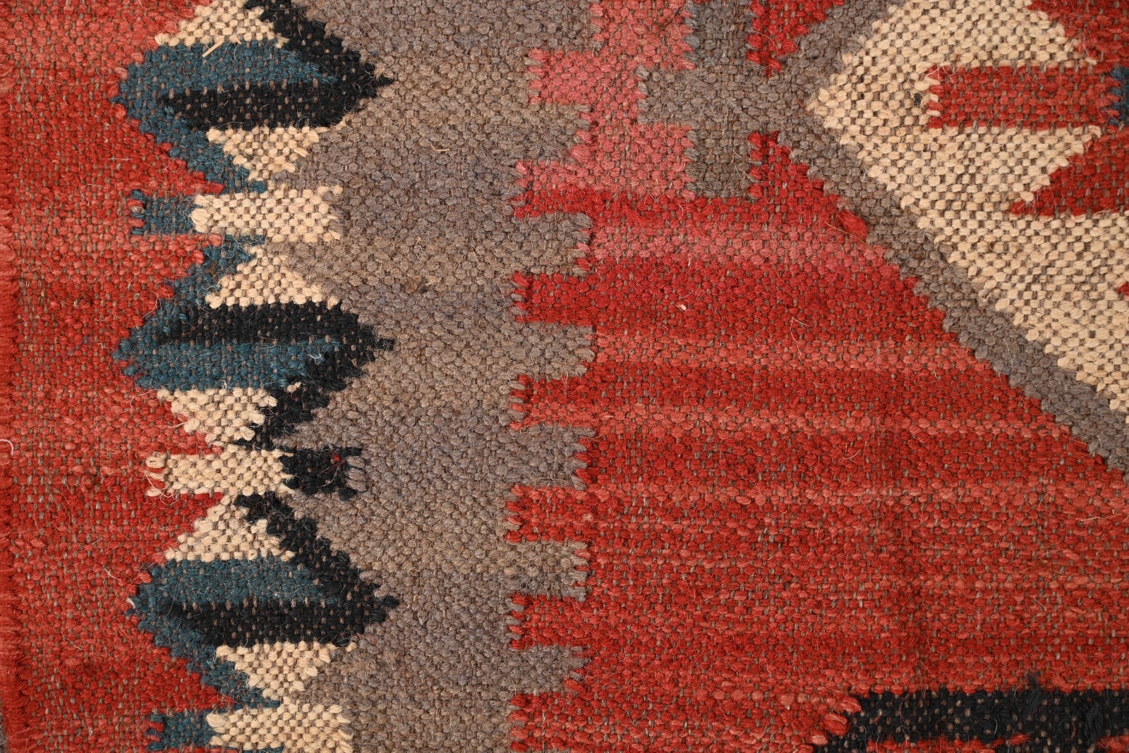 Handmade Wool Kilim Rug Tribal Flat Weave Boho Area Rug Southwestern Carpet SC01