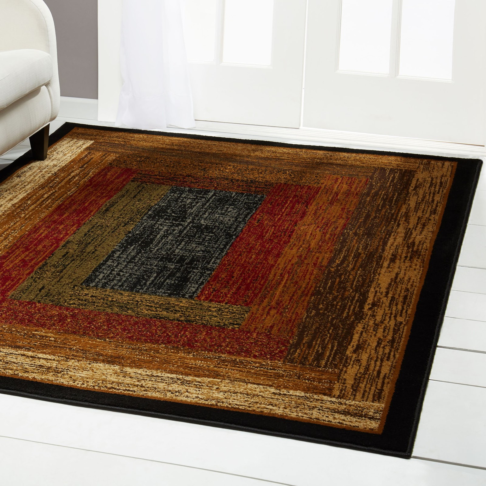ORIENTAL BLACK CARPET 8X11 LARGE Persien AREA RUG 19 – ACTUAL 7′ 8″ x 10′ 4″