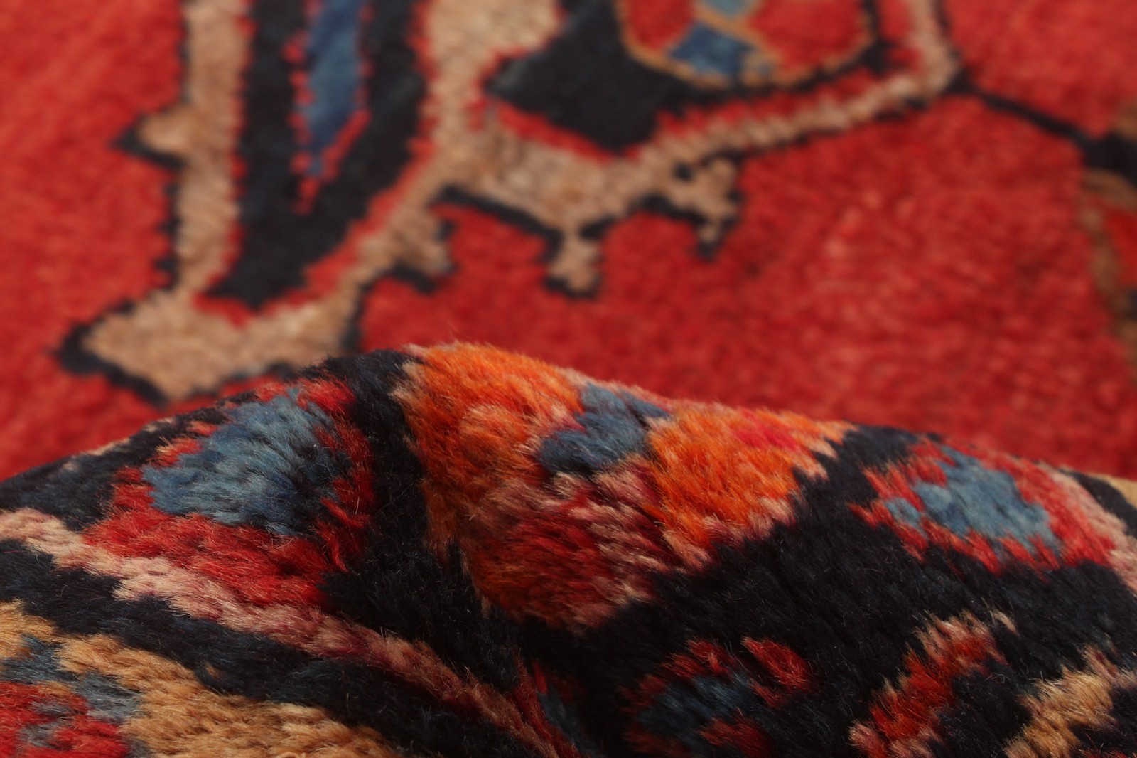 Vintage Hand-Knotted Area Rug 4’4″ x 8’2″ Traditional Oriental Wool Carpet
