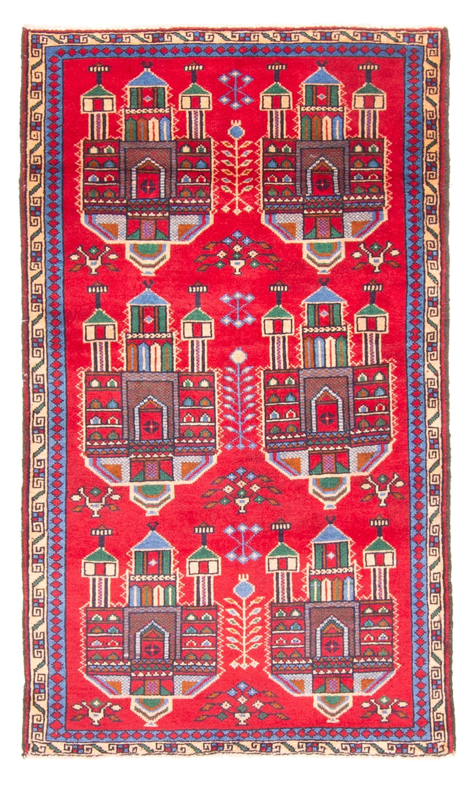 Traditional Vintage Hand-Knotted Area Rug 2’8″ x 4’8″ Oriental Wool Carpet