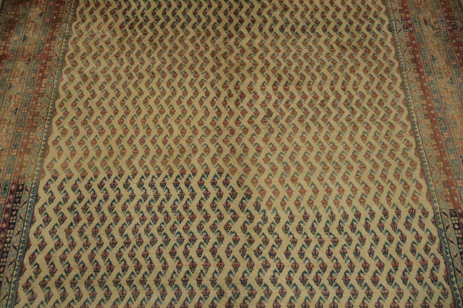 Traditional Wool Area Rug 7×10 Ft Handmade Oriental Carpet Tribal Geometric Rug