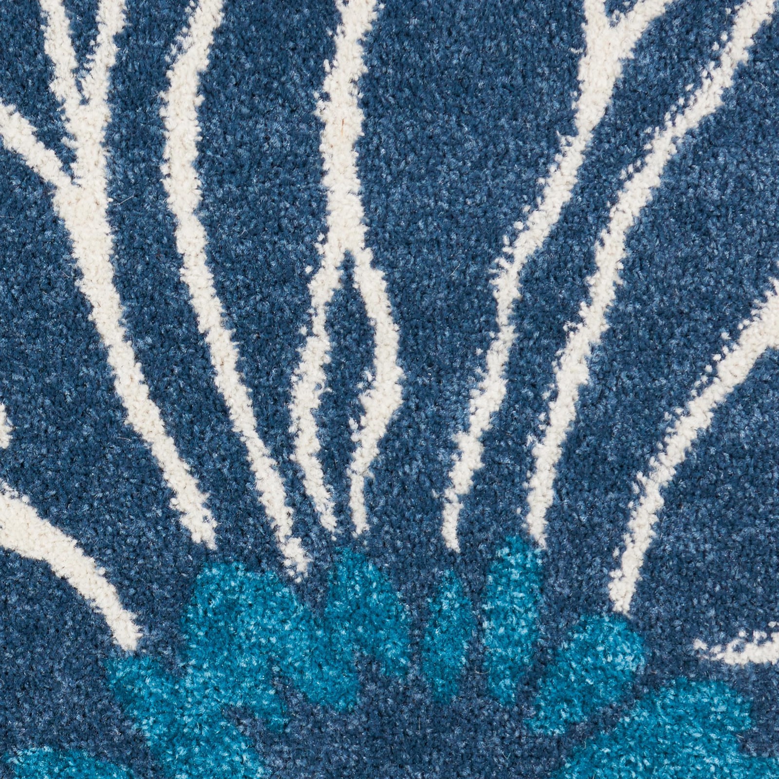 8X10 Blue Area Rug Passion Collection Machine Made Durable Easy Care Polyprop…