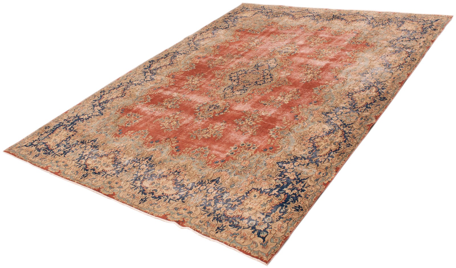 Traditional Vintage Hand-Knotted Area Rug 9’10” x 13’4″ Oriental Wool Carpet