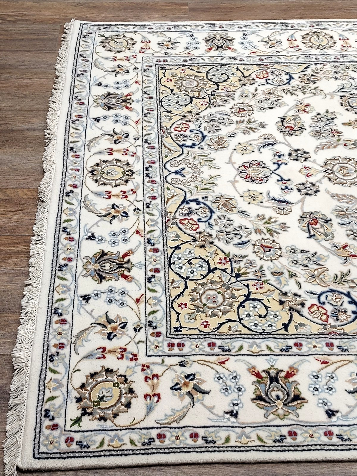 Turkish Silk&Wool Hand Made Bohemian Royal Classic Design, Turkish Rug 5.5×8 Ft