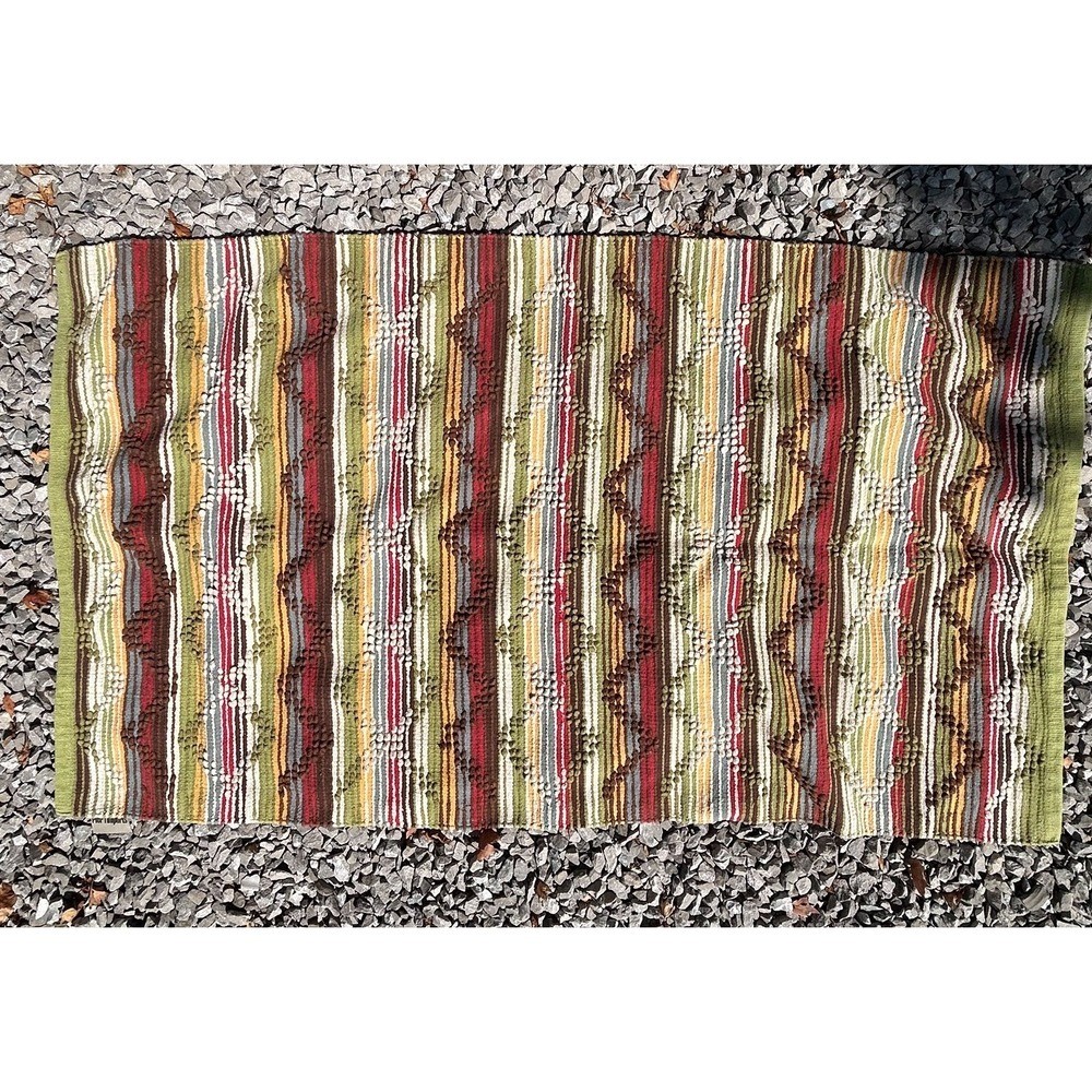 Pier 1 Imports Multicolor Striped Rug 33″ X 58″ Rectangular