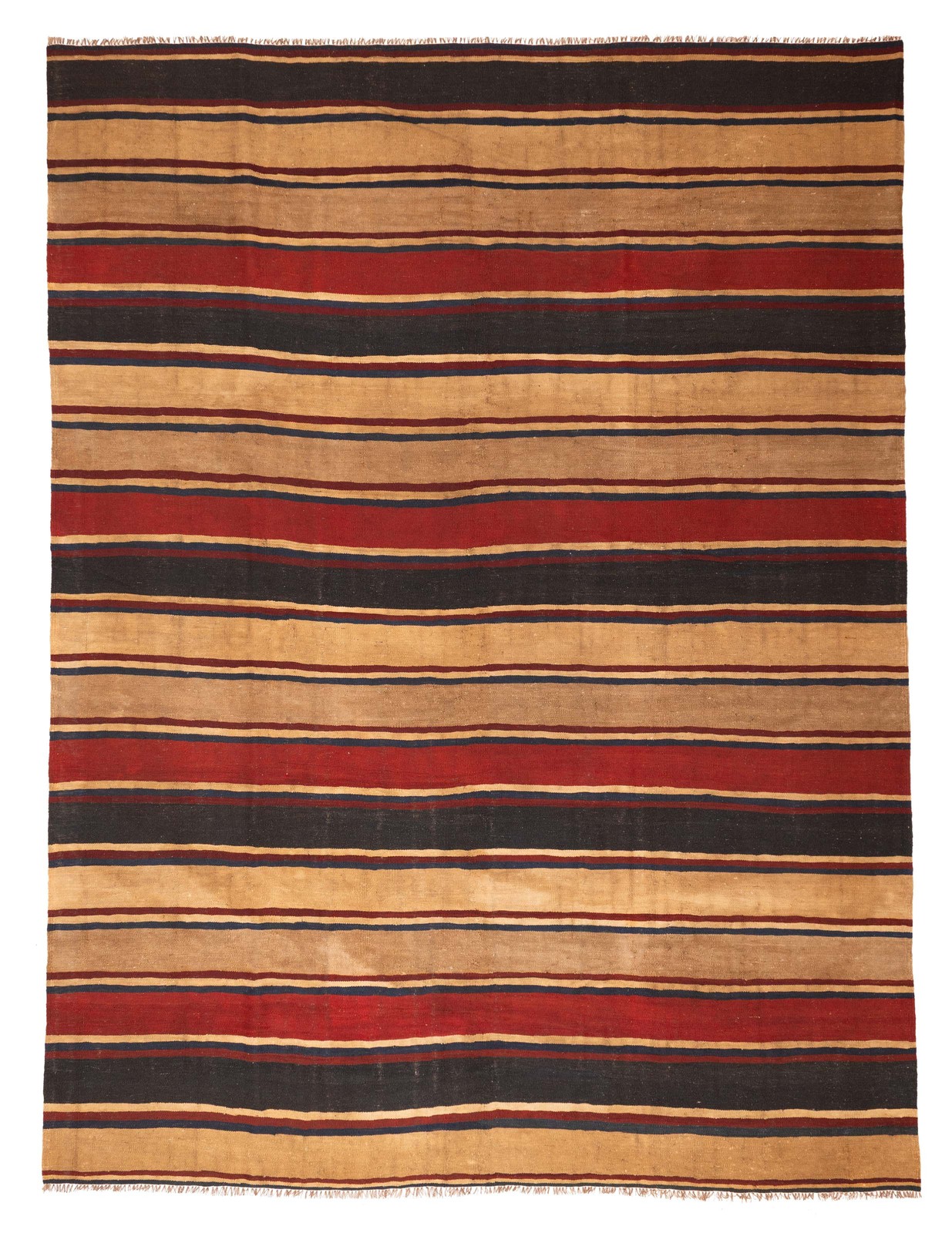Vintage Hand Woven Area Rug 9’10” x 12’6″ Traditional Wool Oriental Carpet