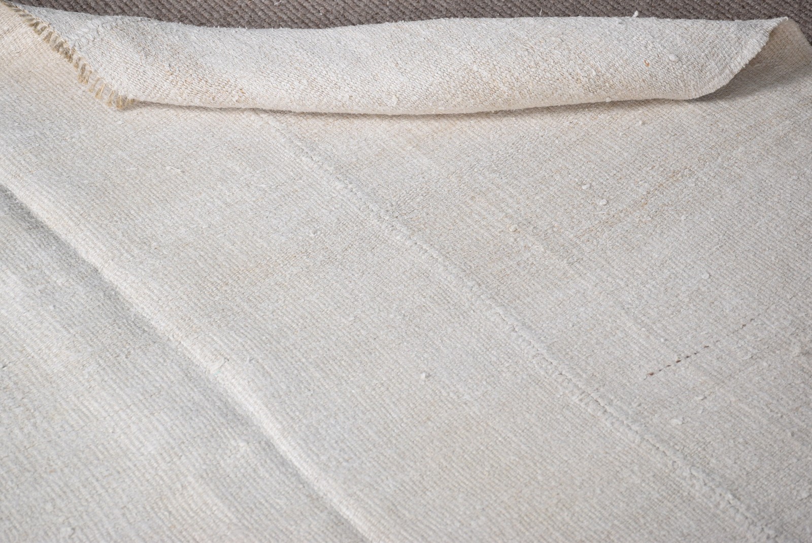4,9×11 ft Vintage Large Rug, Turkish White Animal Print Rug