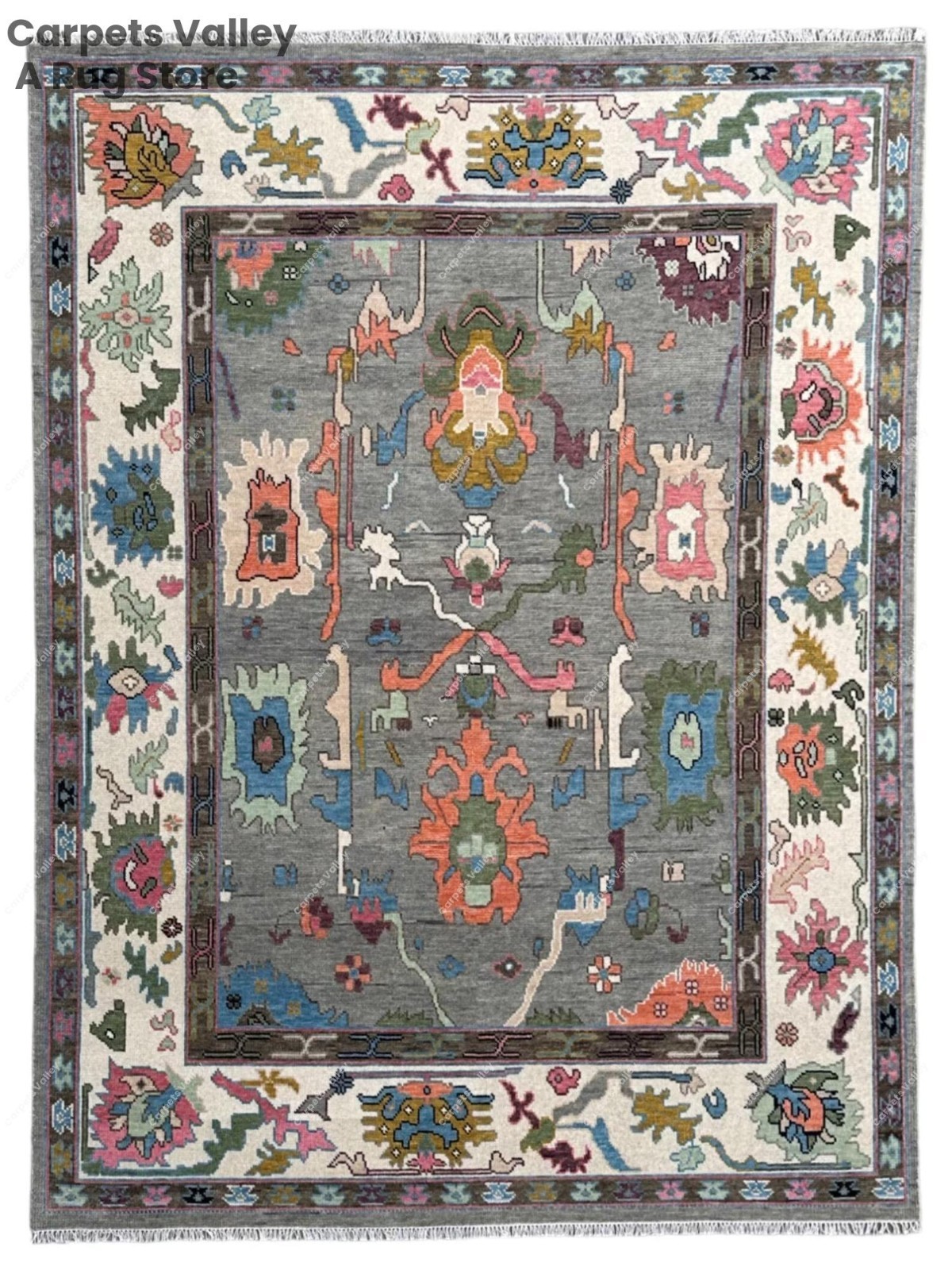 Oushak Hand Knotted 8×10, 9×12, Area Rug Carpet for Home, Bedroom, Living Room