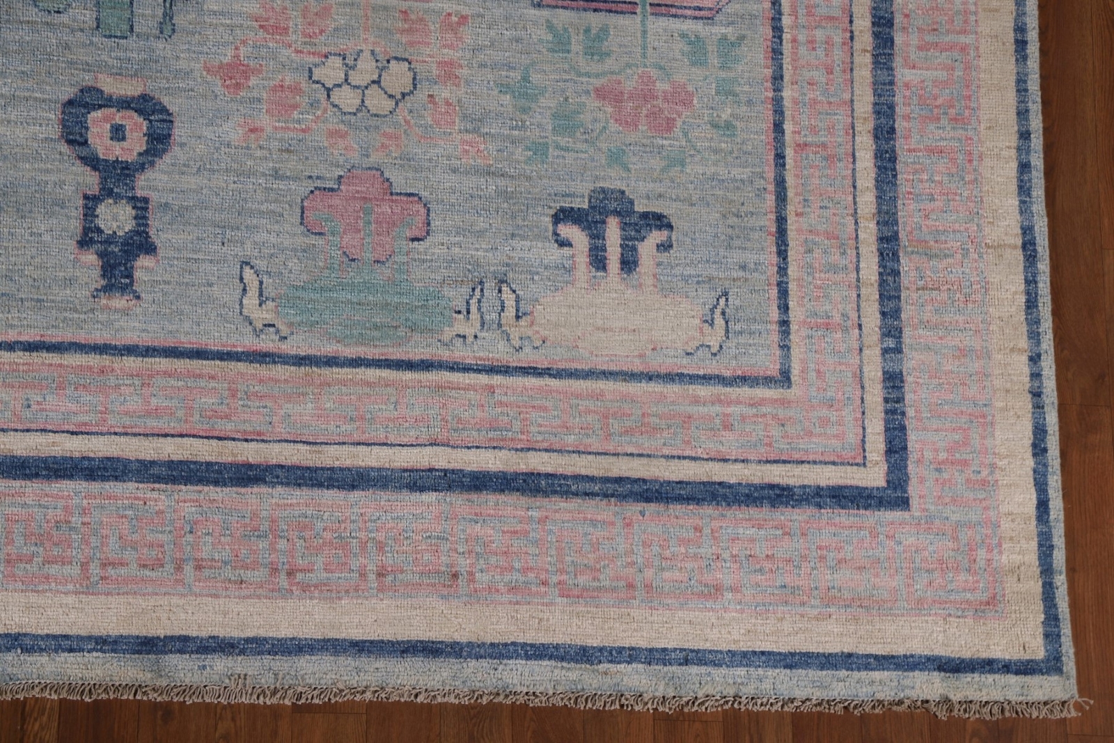 Light Blue Vegetable Dye Sultanabad Ziegler Large Rug 10×16 ft. Palace Sized