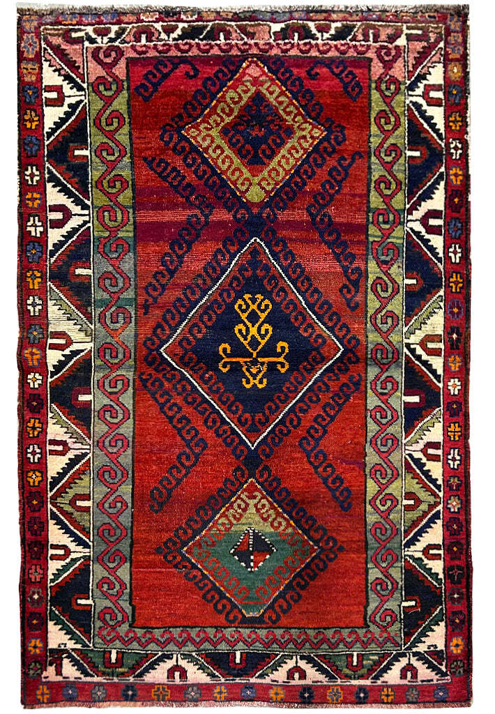 4×6′ Red Russian Kazak Rug 27491