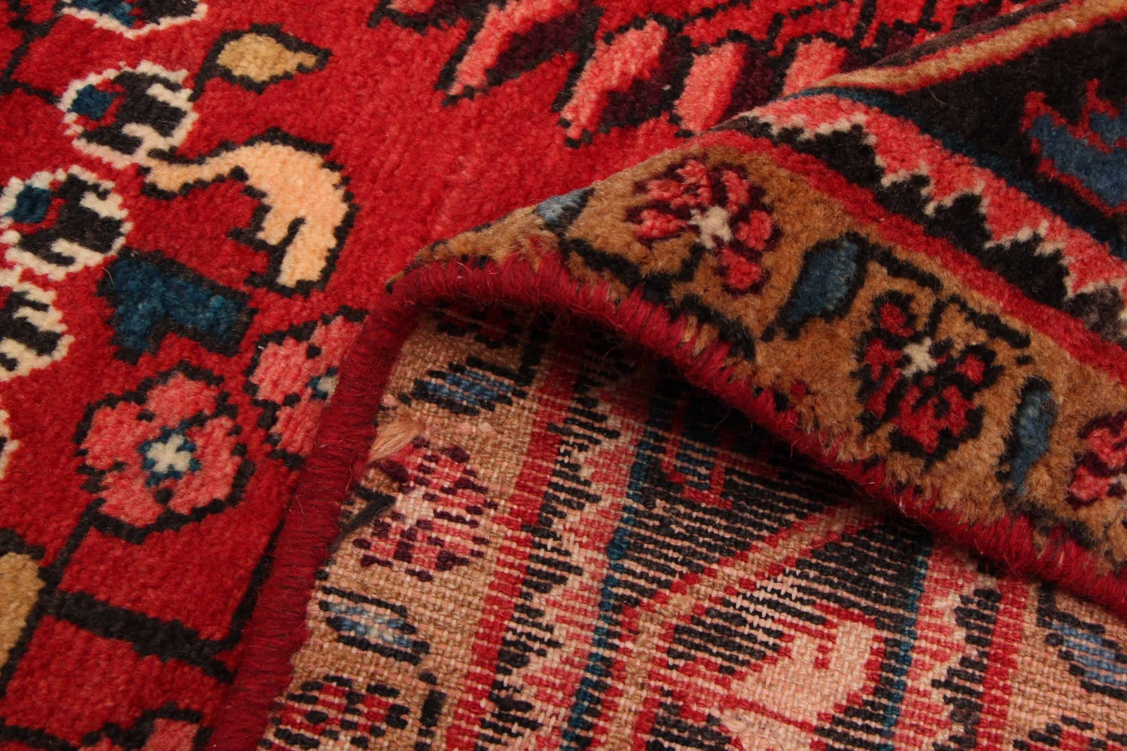 Vintage 5’5″ x 7’5″ Traditional Hand Knotted Vegetable Dye Wool Area Rug