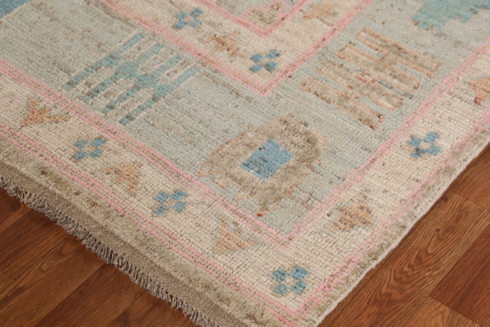 Earth-tone Color Vegetable Dye Traditional Oushak Turkish Rug Handmade 8×10 ft