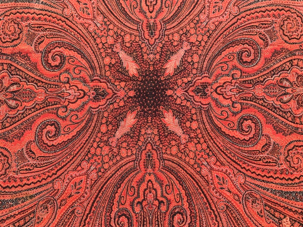 Vintage Paisley Shawl, 100 % Pure Woolen Scarf, Woolen shawl,Women Shawl 4×6 ft