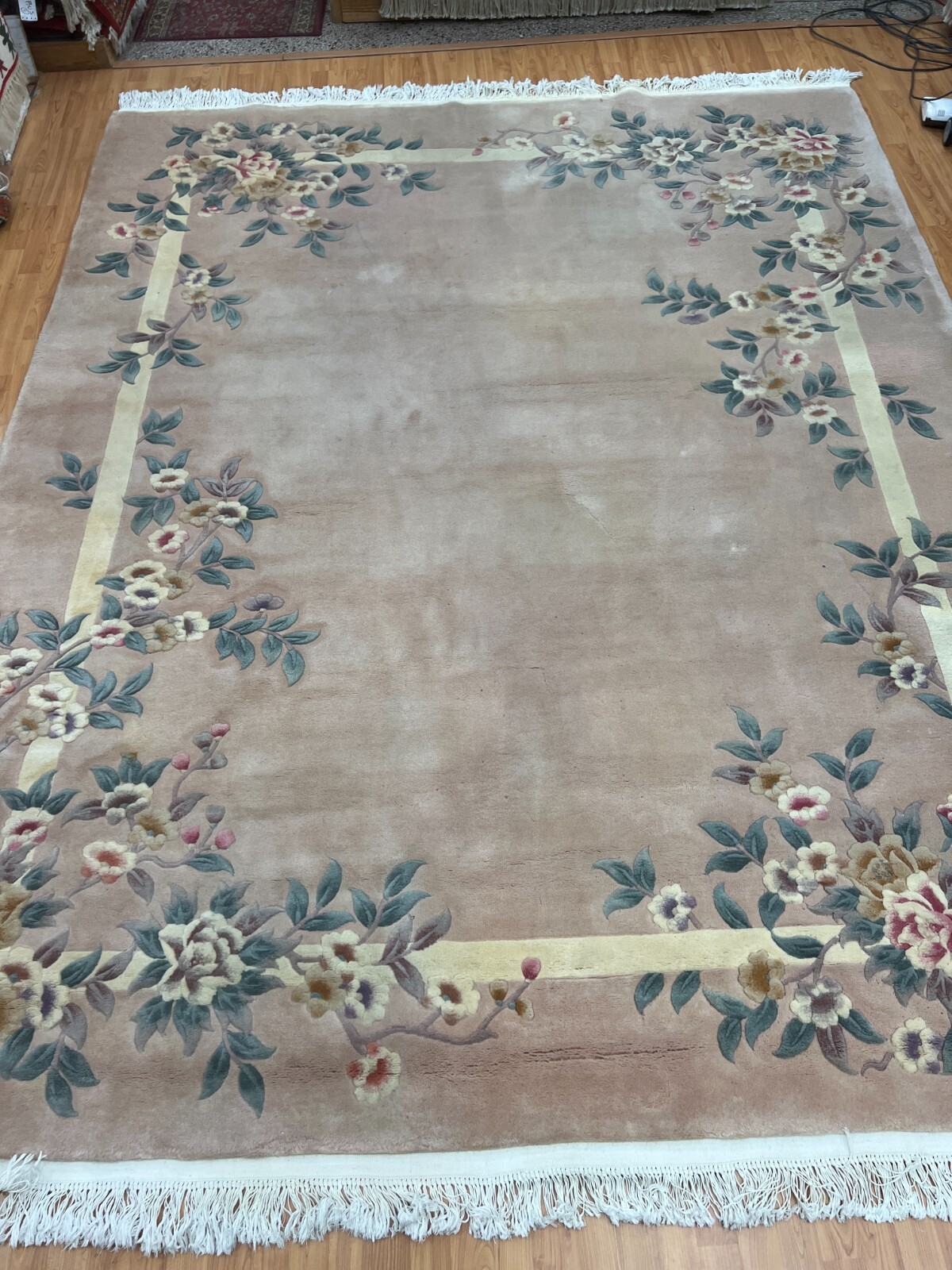 8′ x 10′ Chinese Art Deco Oriental Rug – Full Pile – Hand Made – 100% Wool
