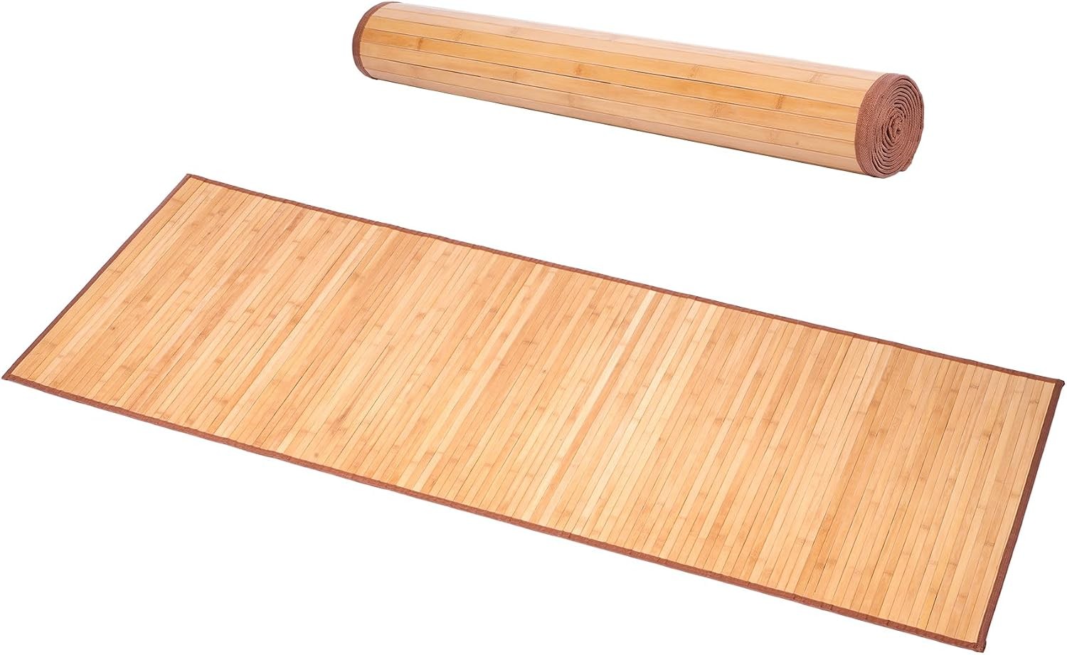 Natural Bamboo Area Rug 29.5×79 Inches Large Bathroom Mat Kitchen Floor Runner