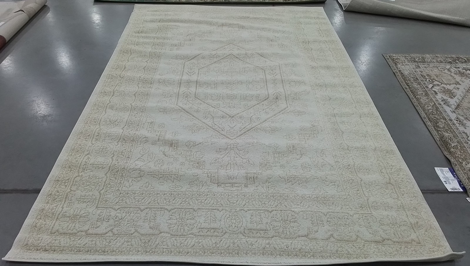 IVORY / BEIGE 6′-0″ x 9′-0″ Back Stain Rug, Reduced Price 1172795443 ADR108E-6