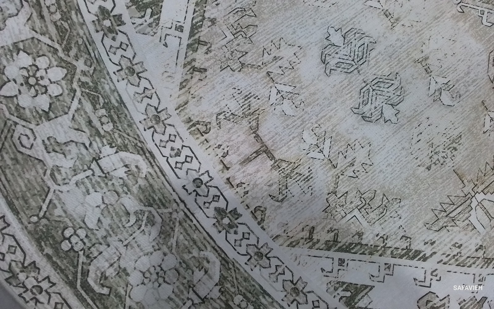 BEIGE / GREY 10′-0″ x 10′-0″ Flaw in Rug, Reduced Price 1172802168 TSN102B-10R
