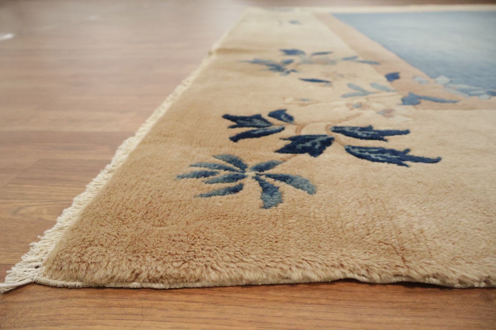 Decorative Wool Art Deco Chinese Area Rug 8×11 Ft Hand-Knotted Oriental Carpet