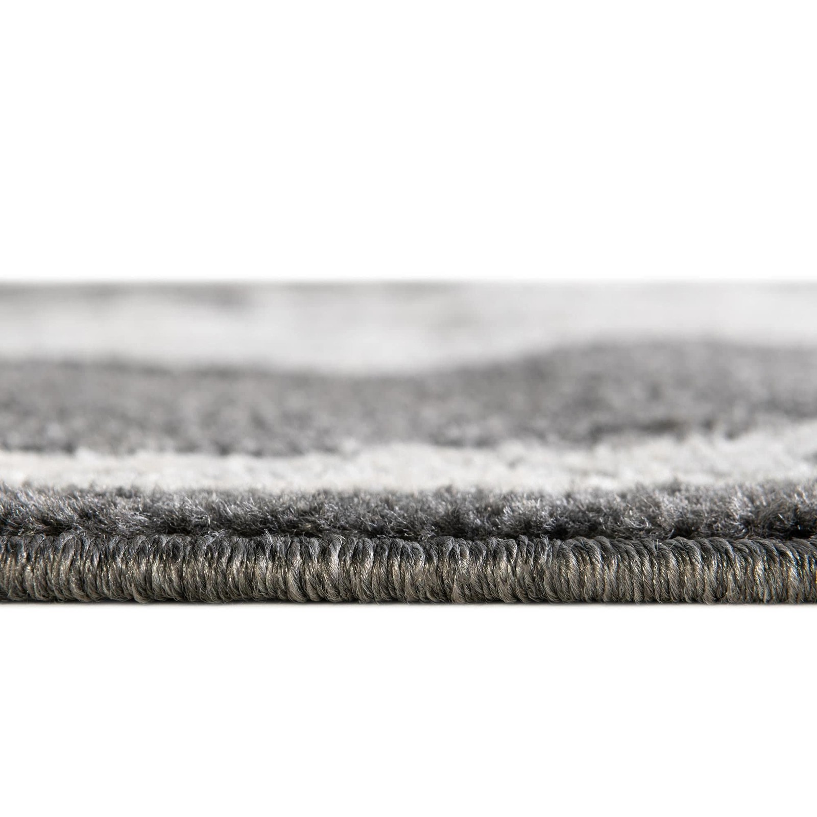 Unique Loom Parker Collection Area Rug – 5 Square Charcoal/ Gray 3158755