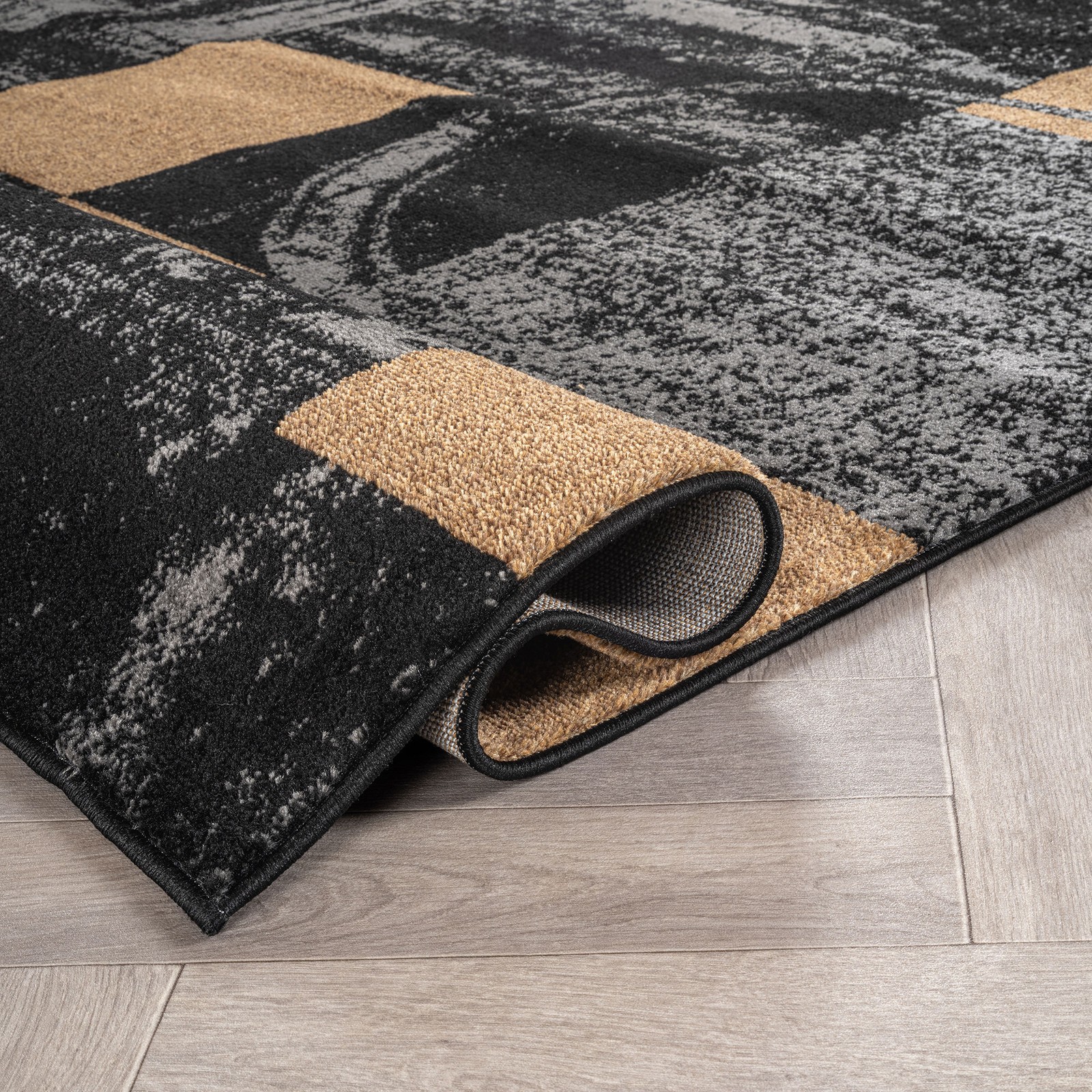 Rugshop Indoor Doormat Contemporary Modern Abstract Circle Rugs 2×3 Small Rug
