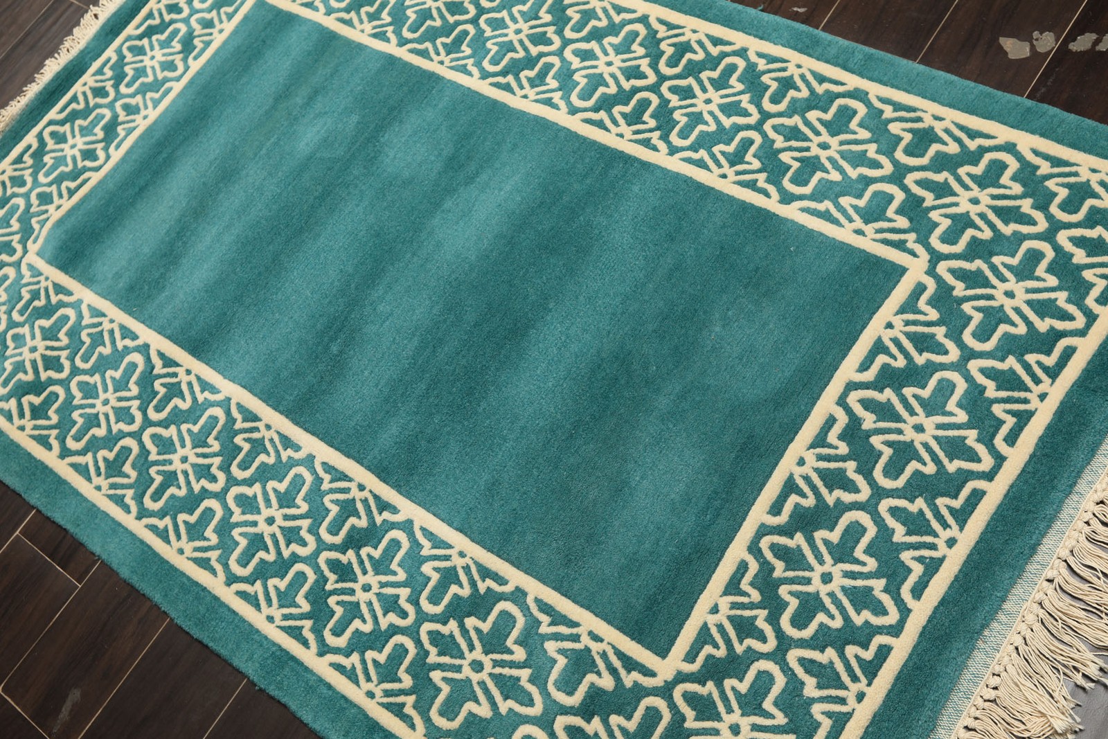 Indo Tibetan Swiss Wash Rug Michaelian & Kohlberg 4×6 Hand Knotted Wool