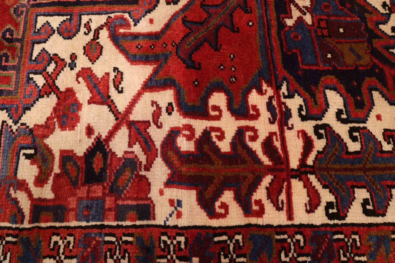 Vintage Traditional Hand-Knotted Area Rug 9’6″ x 13’3″ Oriental Wool Carpet