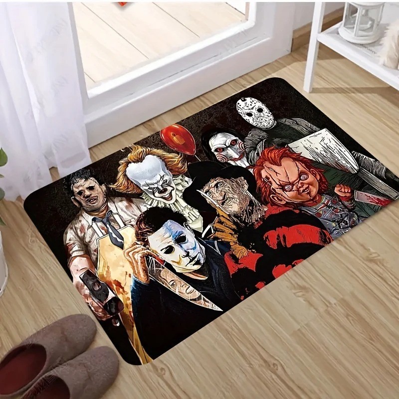 Horror Movie Inspired Area Rug Halloween Living Room Bedroom Carpet