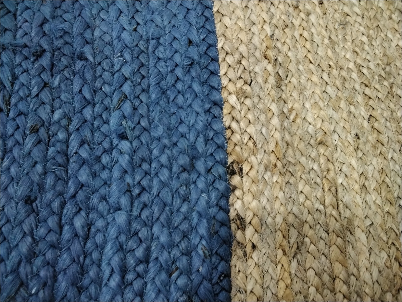 BLUE / NATURAL 10′ X 10′ Round Damaged Rug, Reduced Price 1172731338 NF801D-10R