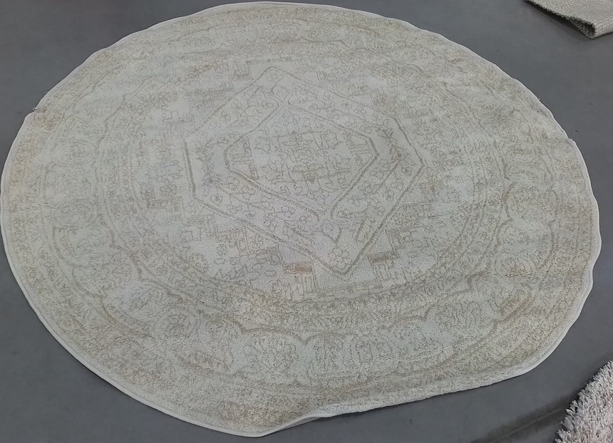 IVORY / BEIGE 6′-0″ x 6′-0″ Damaged Rug, Reduced Price 1172806355 ADR108E-6R