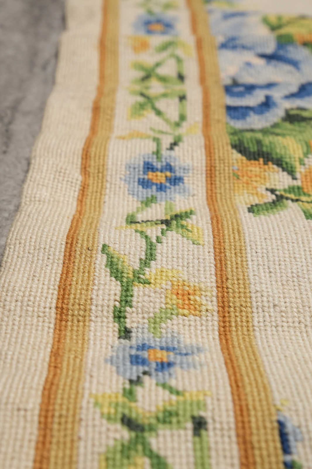 3 x 5 French Floral Needle Point Rug #F-4642